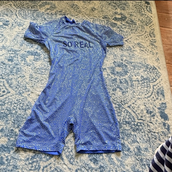 GSUWOO BLUE SPARKLY ONE PIECE SOREAL Women’s Size Small - Picture 5 of 7